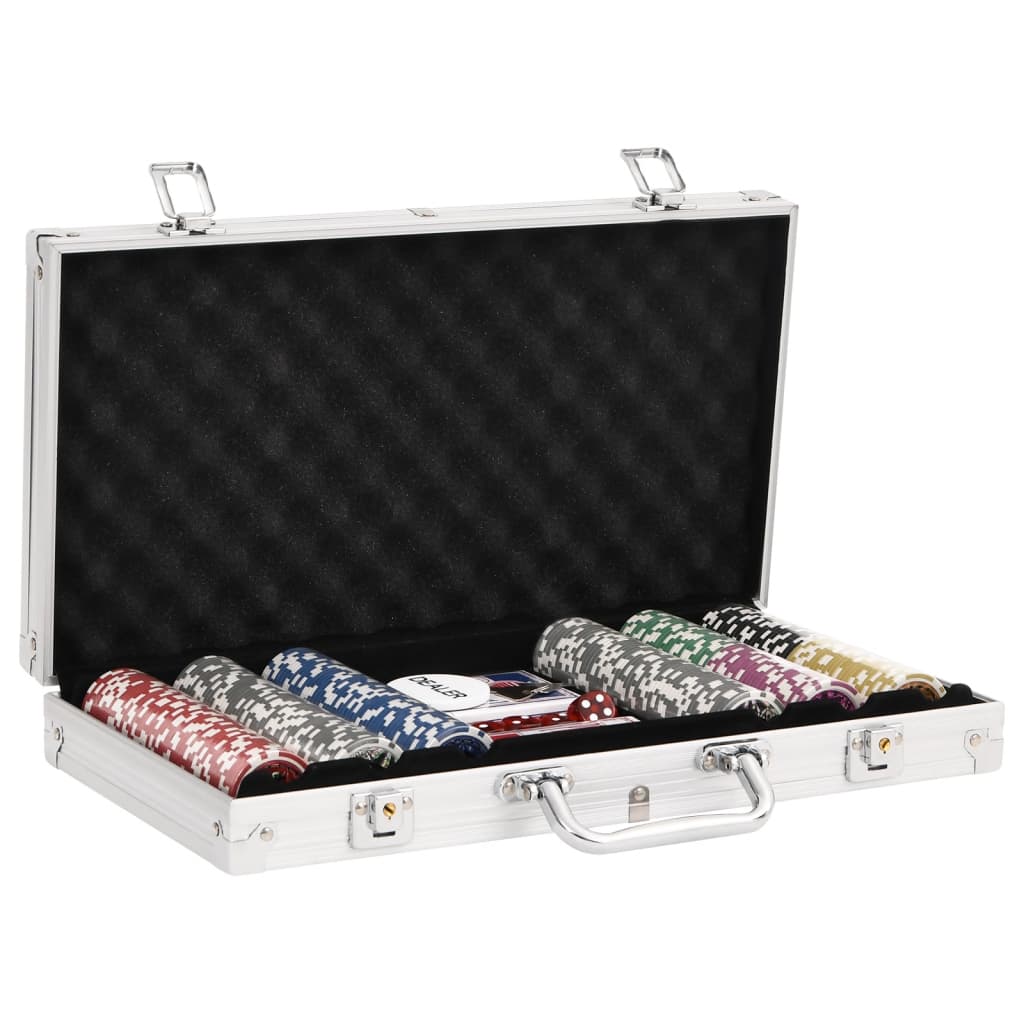VidaXL jeu de poker 300 pièces 11,5 g