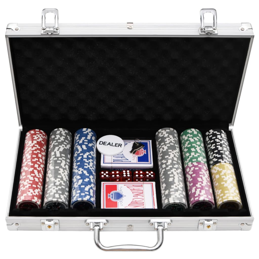 VidaXL jeu de poker 300 pièces 11,5 g