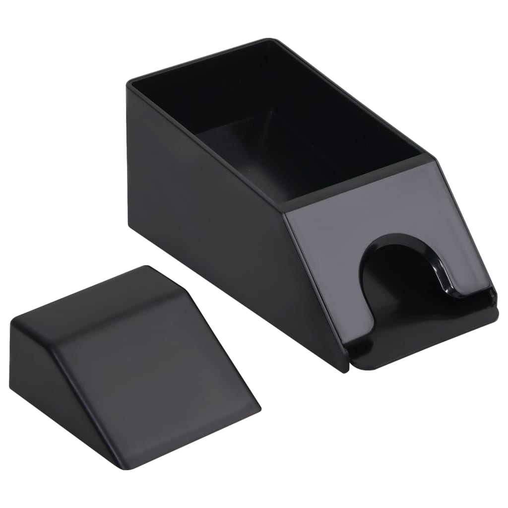 VidaXL sabot pour cartes 2 jeux noir