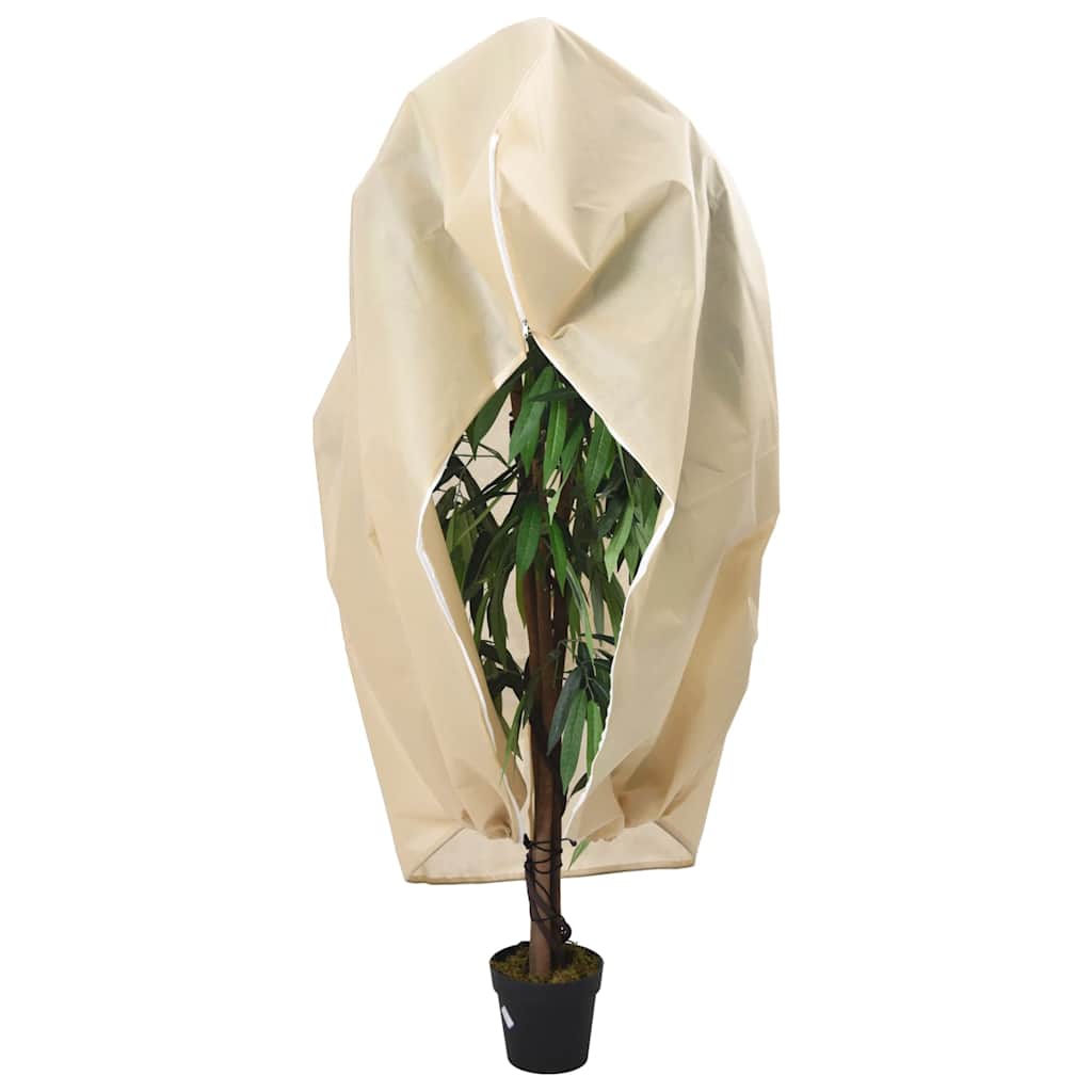 VidaXL Couvertures végétales avec fermeture éclair 4 pcs 70 g m² 3,93x3 m