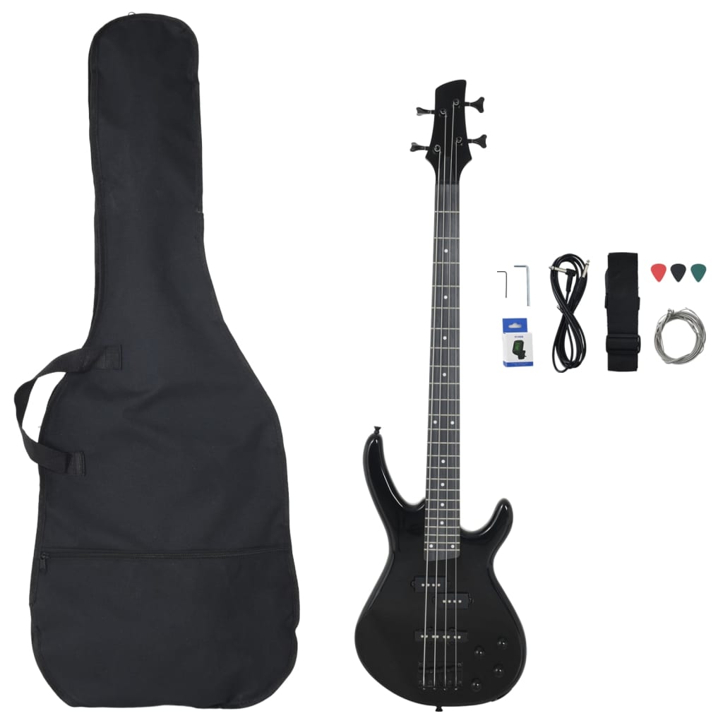 VidaXL guitare basse électrique pour débutants avec sac 4 4 46 noir