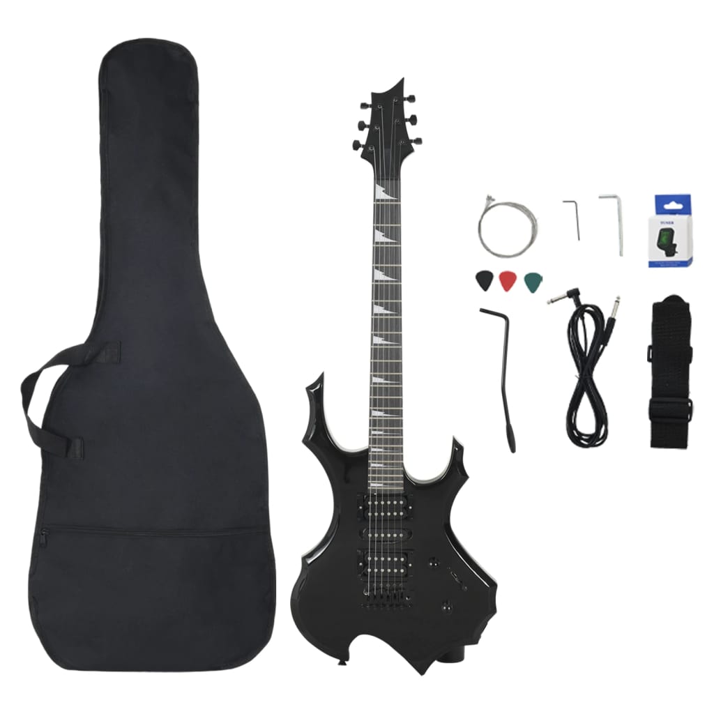 VidaXL guitare électrique pour débutants avec sac 4 4 39 noir