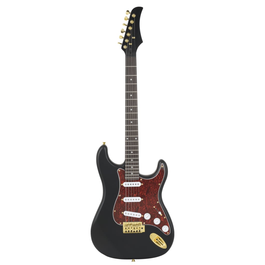 Vidaxl guitare électrique débutant avec sac 4 4 39 noir et or