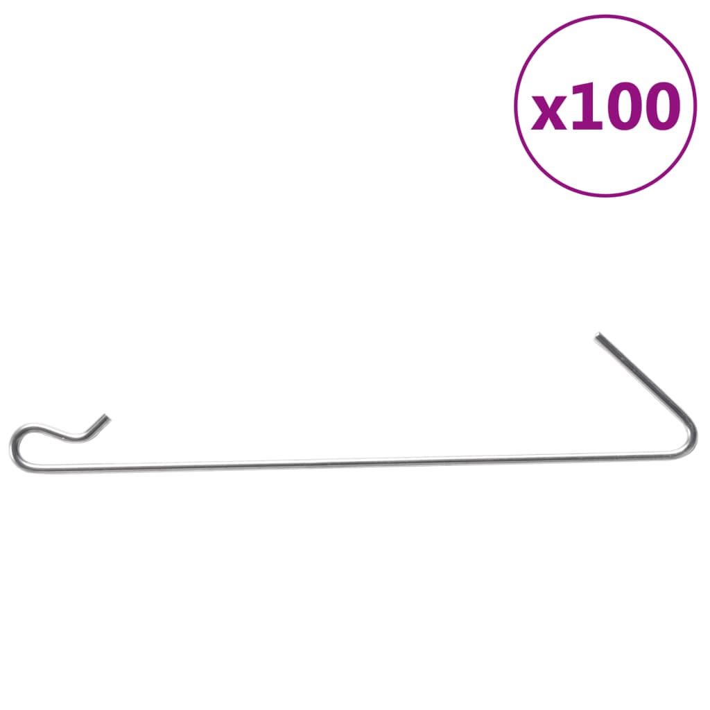 VidaXL Crochets pour gabion 100 pcs acier