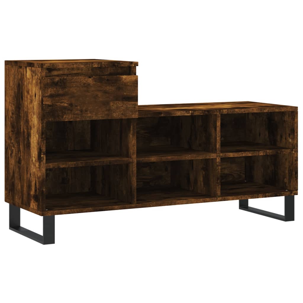 Vidaxx meuble à chaussures 102x36x60 cm bois d'ingénierie, chêne fumé