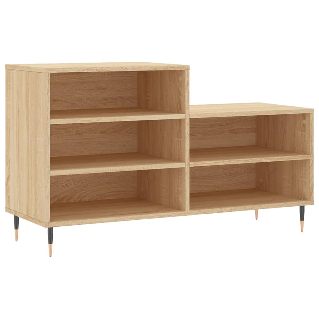 VidaXL armoire à chaussures 102x36x60 cm bois d'ingénierie chêne sonoma
