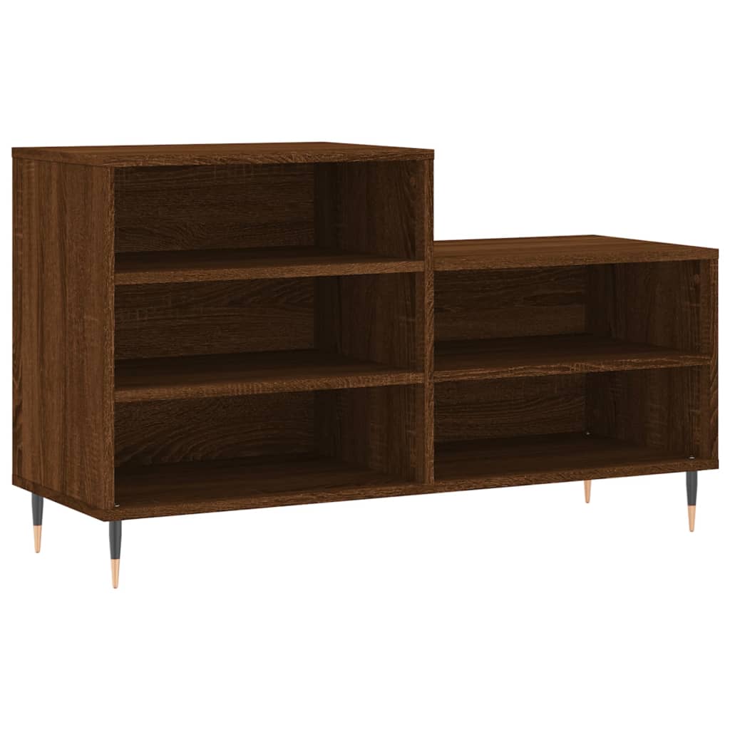 Vidaxx armoire à chaussures 102x36x60 cm bois fini couleur chêne marron