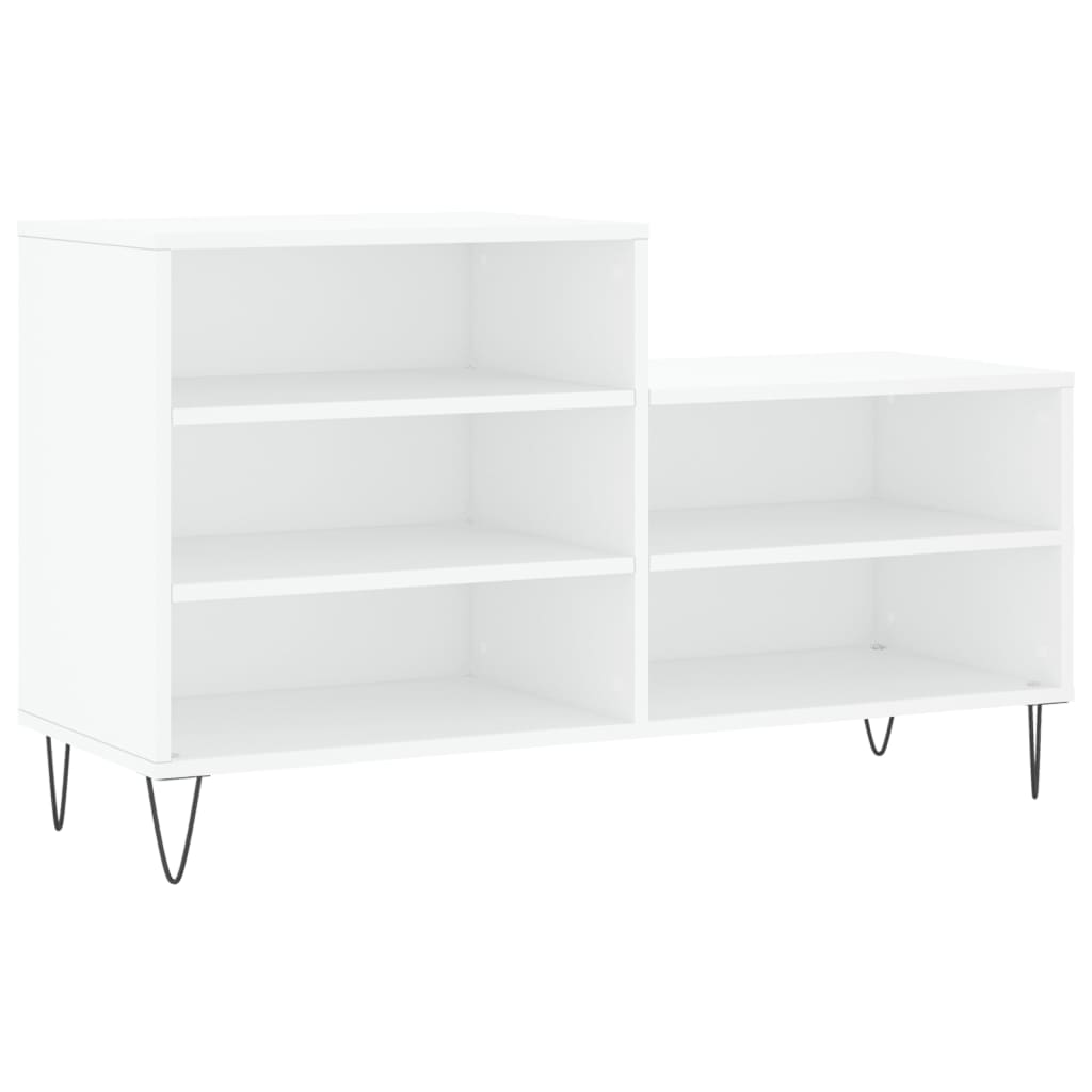 Vidaxx meuble à chaussures 102x36x60 cm bois d'ingénierie blanc