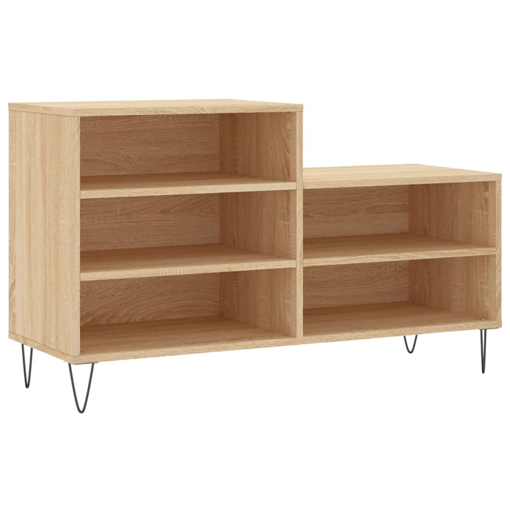 VidaXL armoire à chaussures 102x36x60 cm bois d'ingénierie chêne sonoma