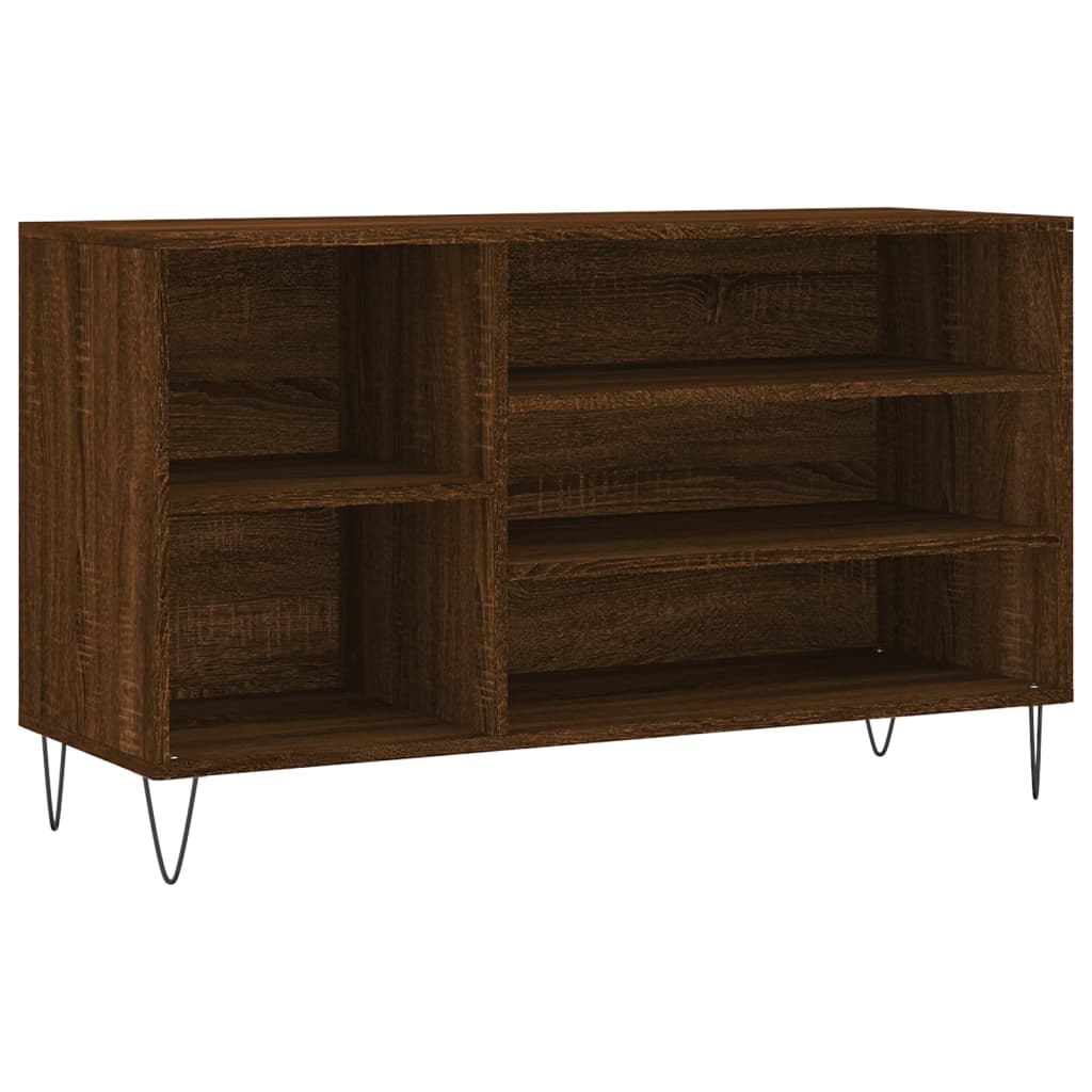 Vidaxx armoire à chaussures 102x36x60 cm bois fini couleur chêne marron
