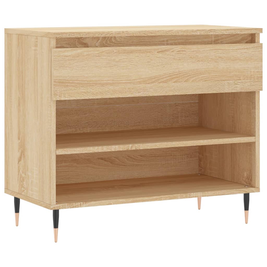 VidaXL Armoire à chaussures 70x36x60 cm bois d'ingénierie chêne sonoma