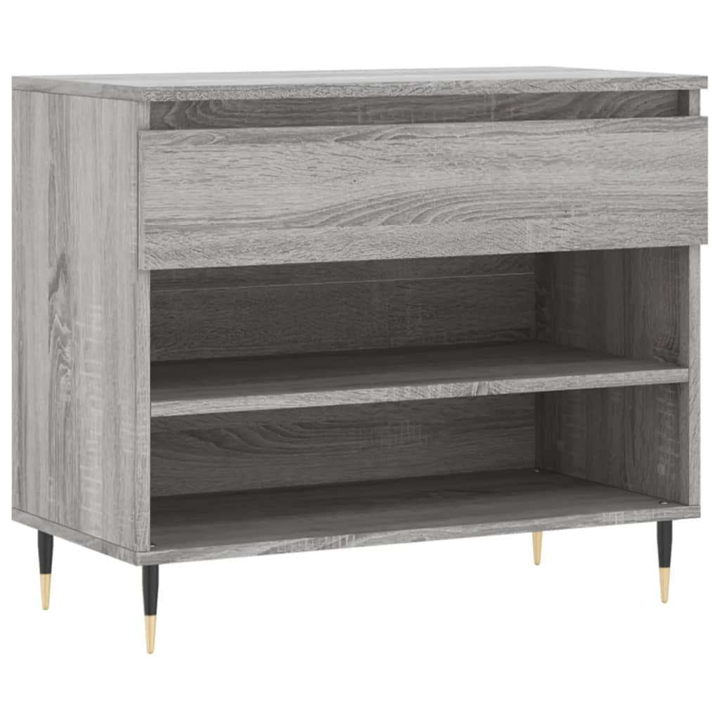 VidaXL Armoire à chaussures 70x36x60 cm bois d'ingénierie gris sonoma
