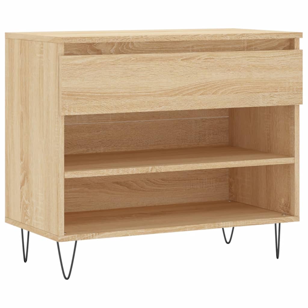 VidaXL armoire à chaussures 70x36x60 cm bois d'ingénierie chêne sonoma