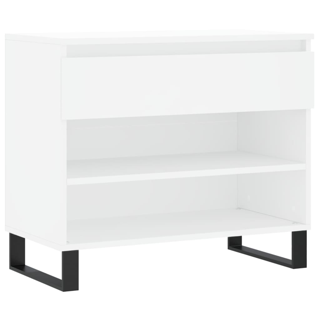 Vidaxx meuble à chaussures 70x36x60 cm bois d'ingénierie blanc
