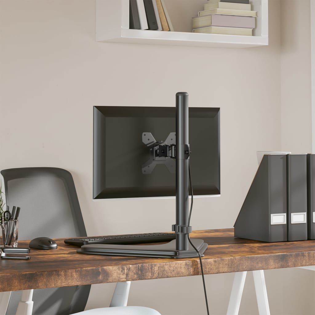 VidaXL support de moniteur VESA 75 100 mm acier noir