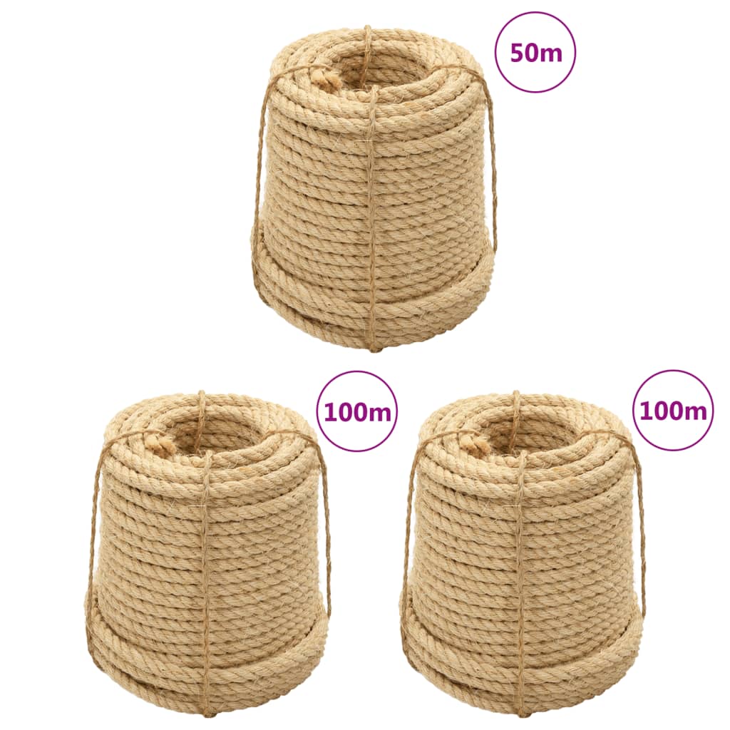 VidaXL Corde 3 pcs 20 mm sisal
