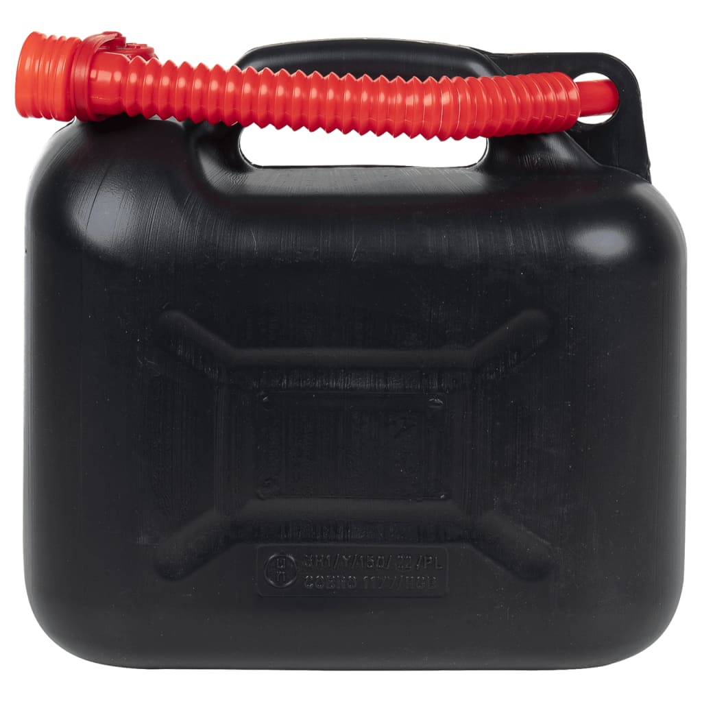 Vidaxxl réservoirs de carburant 3 pcs avec bec flexible noir 10 l plastique