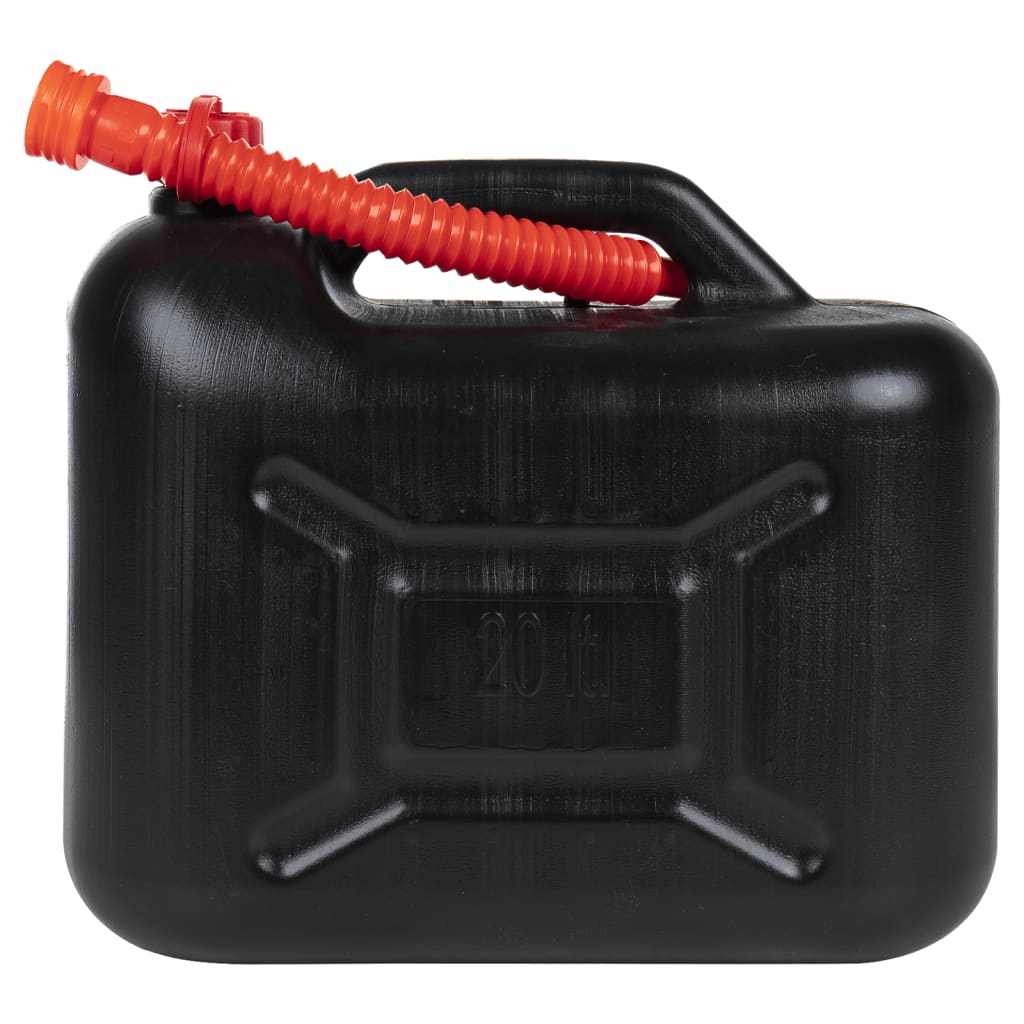 VidaXL réservoirs de carburant 3 pcs avec buse flexible noir 20 l plastique