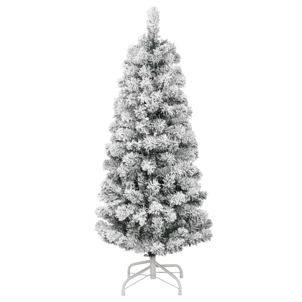 Vidaxx sapin de Noël artificiel avec charnières et neige 120 cm