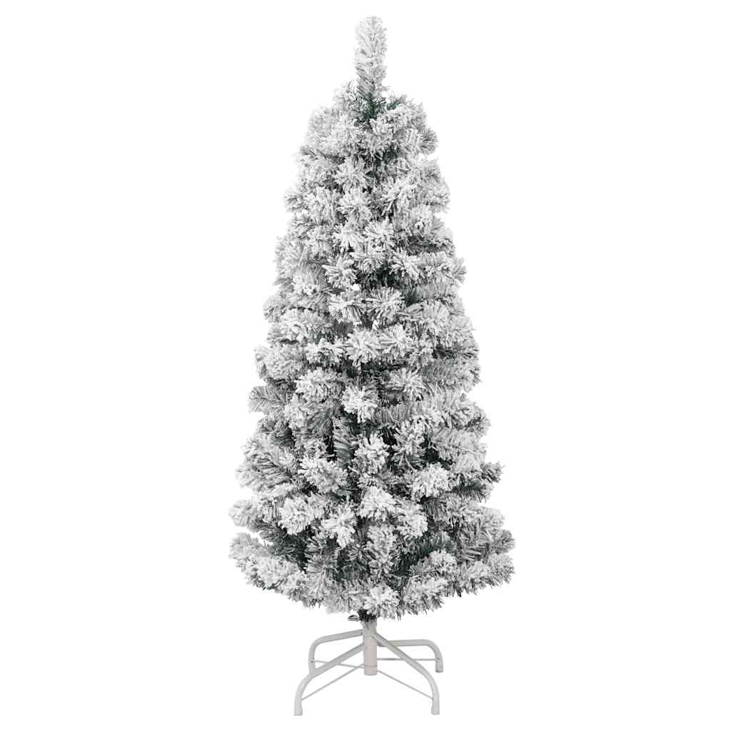 Vidaxx sapin de Noël artificiel avec charnières et neige 150 cm