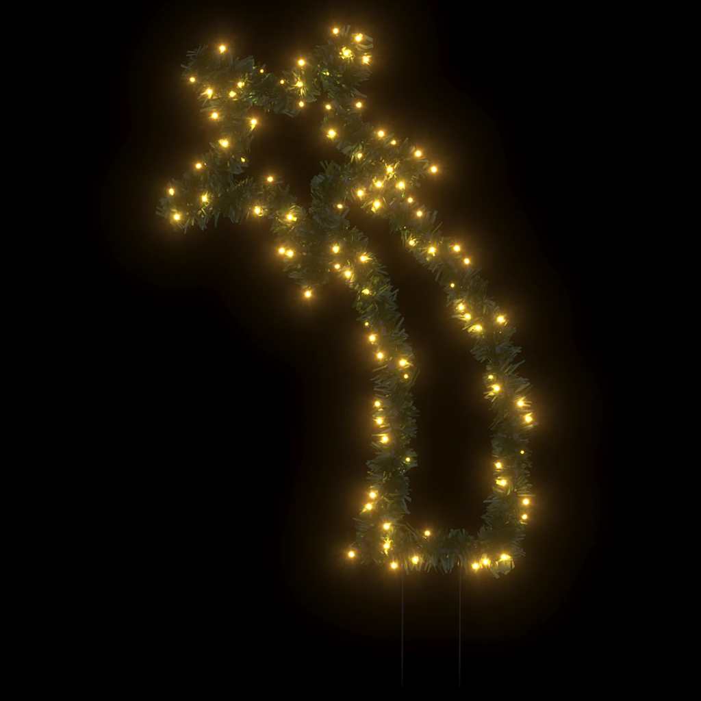 VidaXL lumières de Noël météore avec piquets de terre 115 LED 89 cm