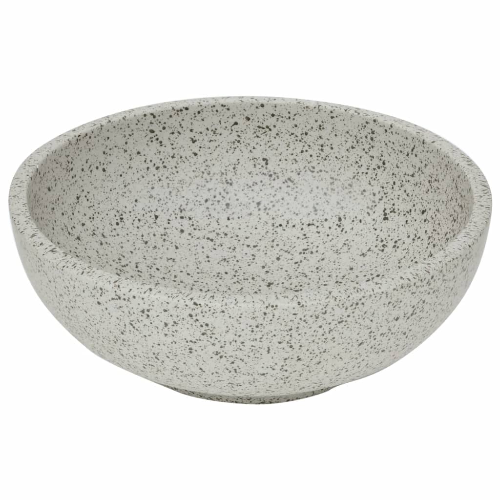 Vidaxx évier en saillie rond φ41x14 cm céramique gris