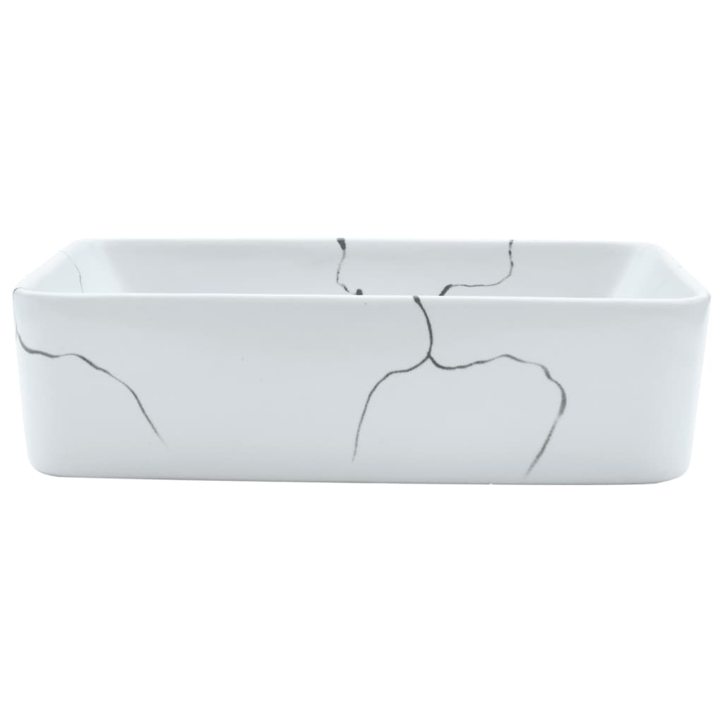 Vidaxx évier à poser rectangulaire 46x35,5x13 cm céramique blanc