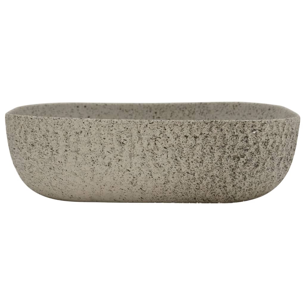 Vidaxx évier à poser rectangulaire 48x37,5x13,5 cm céramique gris
