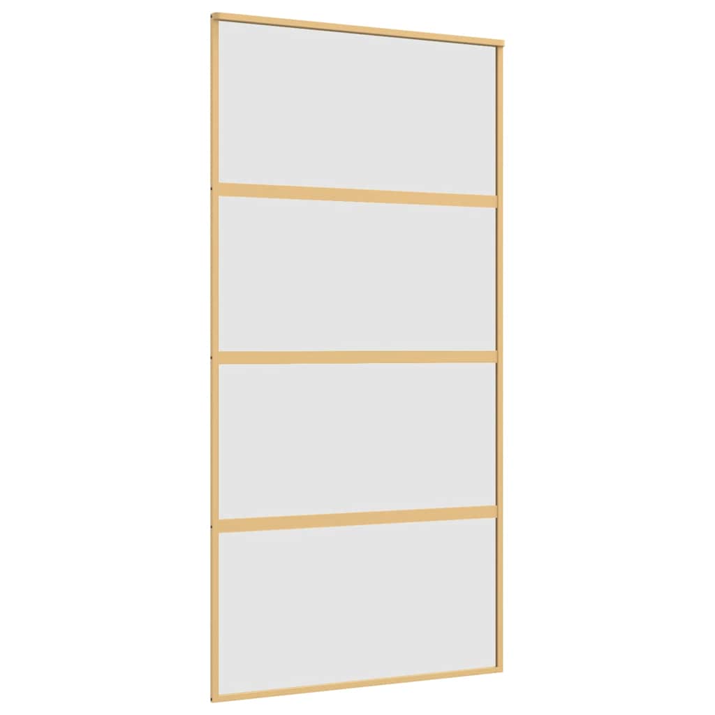 Vidaxx porte coulissante 102,5x205 cm verre ESG mat et aluminium doré