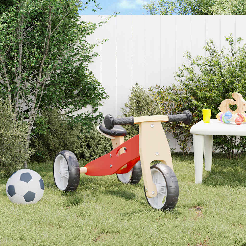 VidaXL draisienne pour enfants 2-en-1 rouge