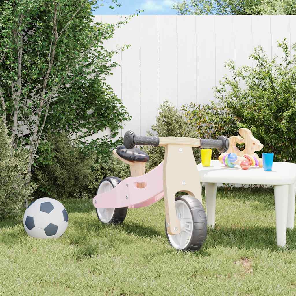 VidaXL draisienne pour enfants 2-en-1 rose