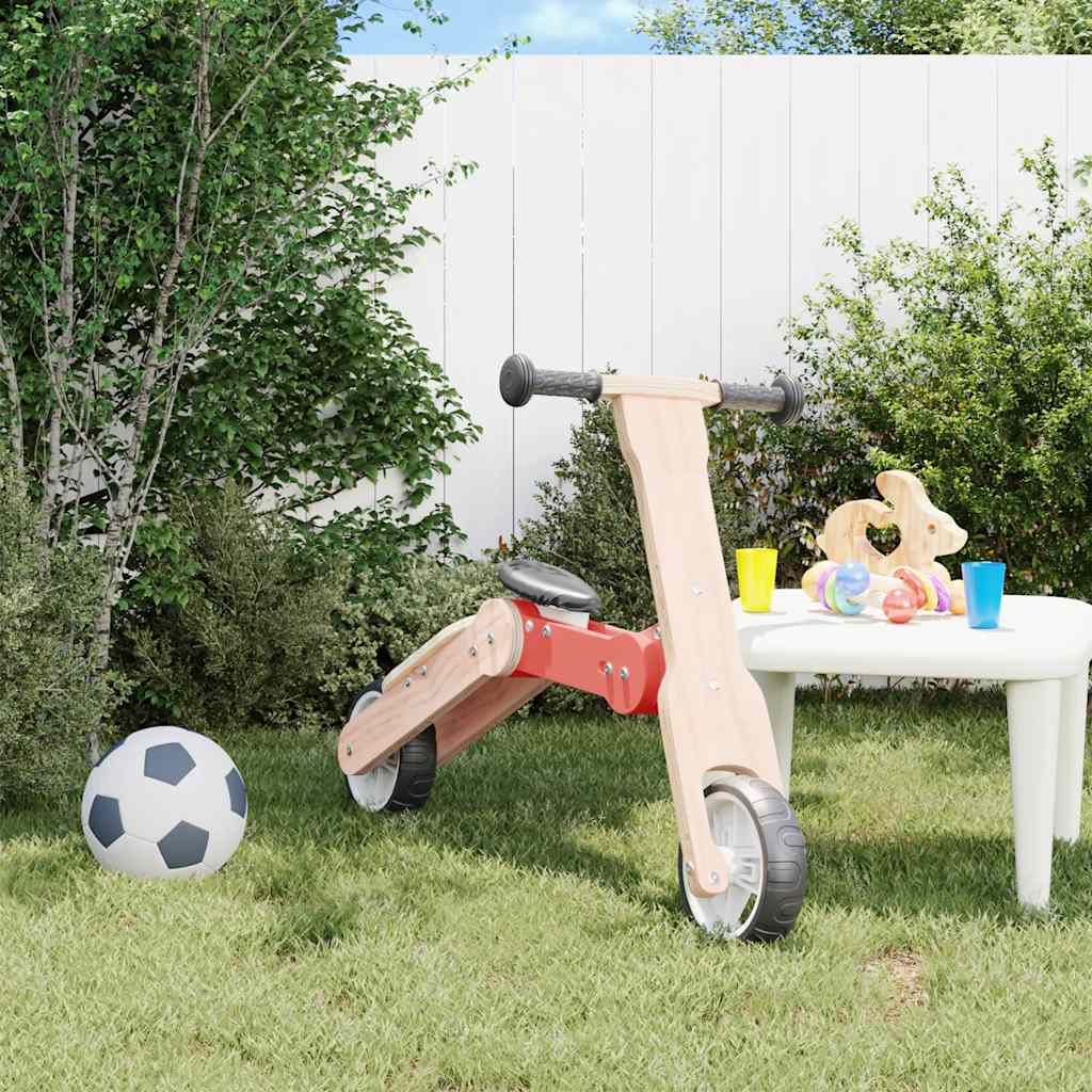 VidaXL trottinette enfant 2-en-1 rouge