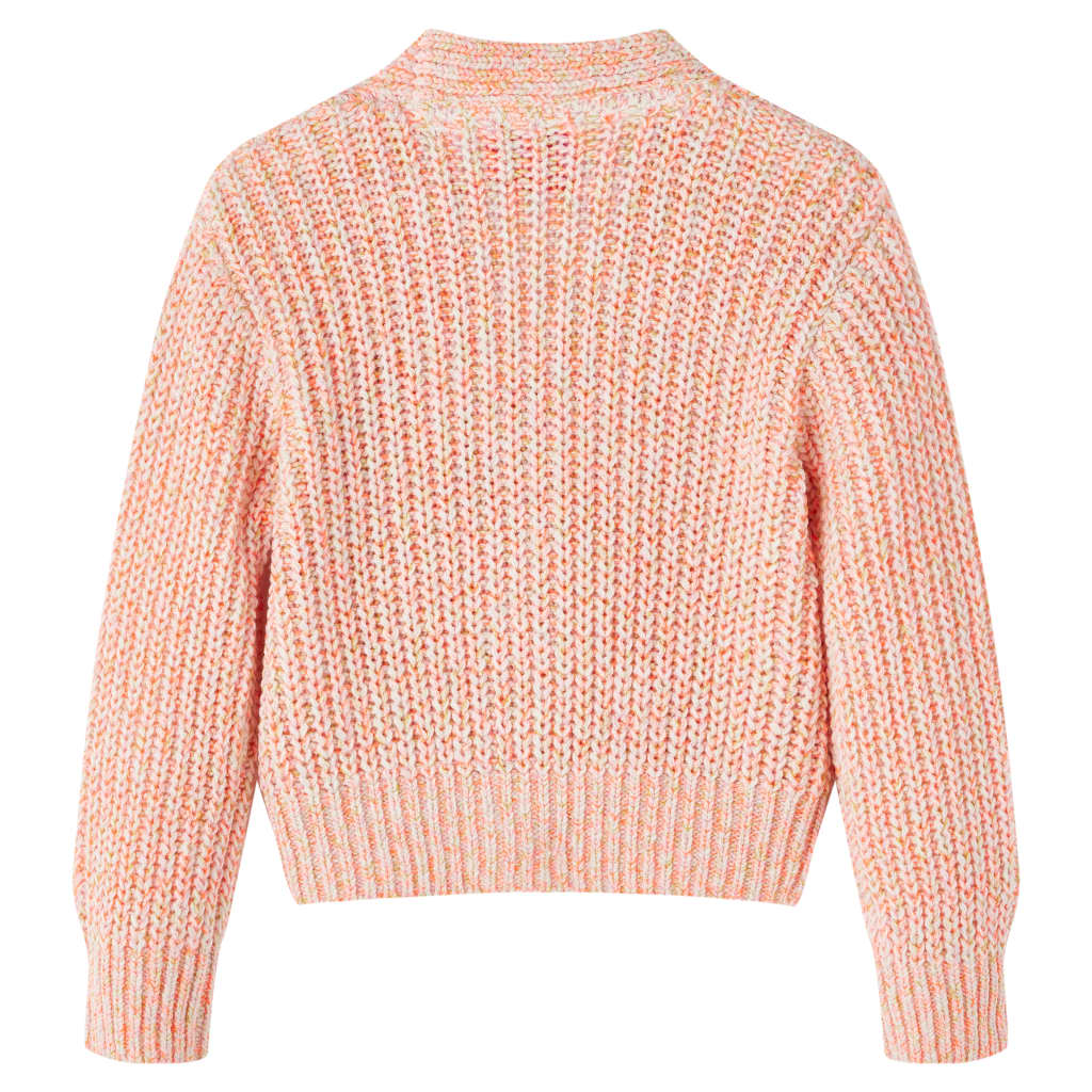 VidaXL Cardigan enfant tricoté 116 rose mélangé