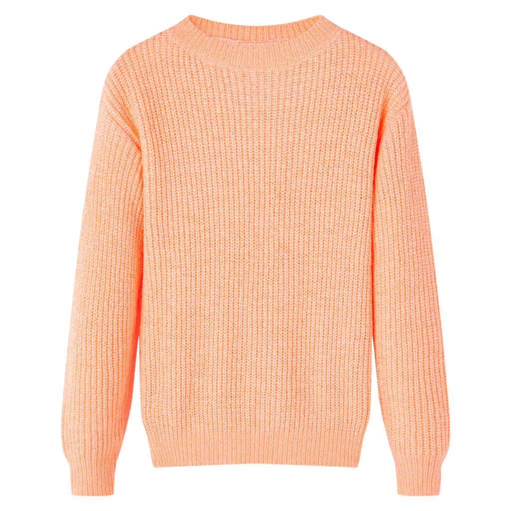 VidaXL Pull enfant tricoté 104 orange vif
