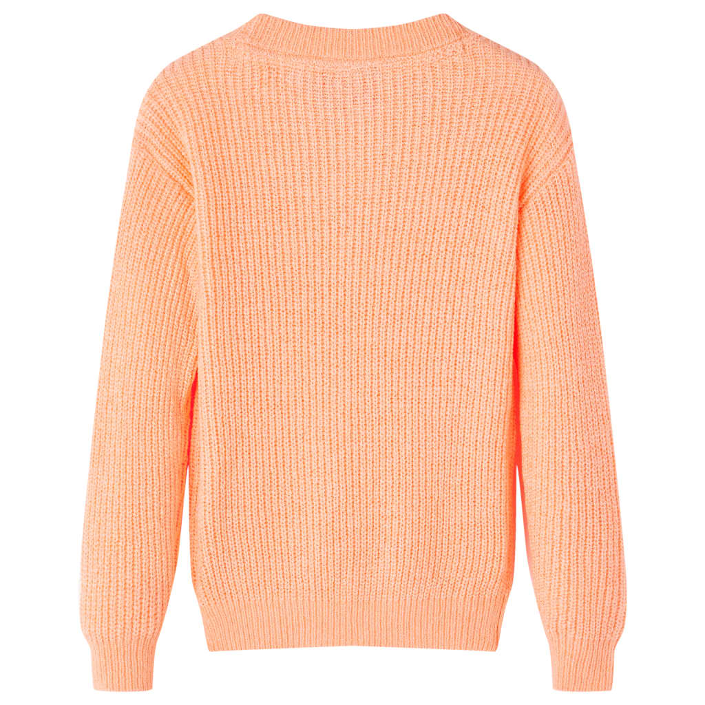 VidaXL Pull enfant tricoté 128 orange vif
