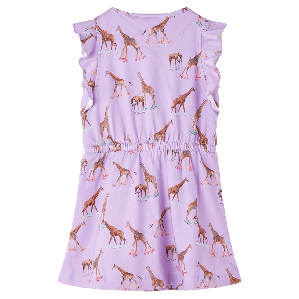 VidaXL Robe pour enfants avec manches à volants et cordon de serrage 104 lilas
