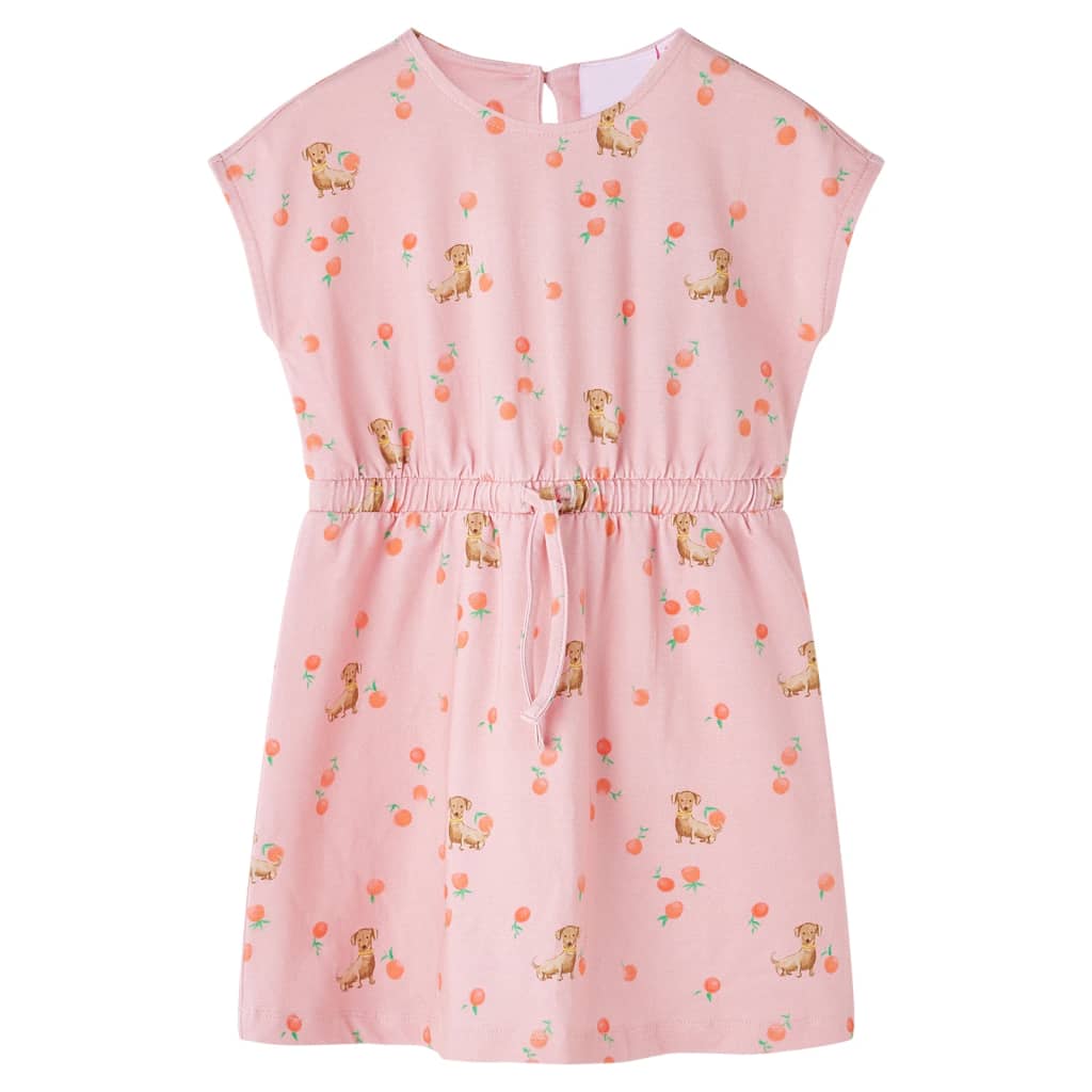 VidaXL Robe enfant avec cordon de serrage 104 orange clair