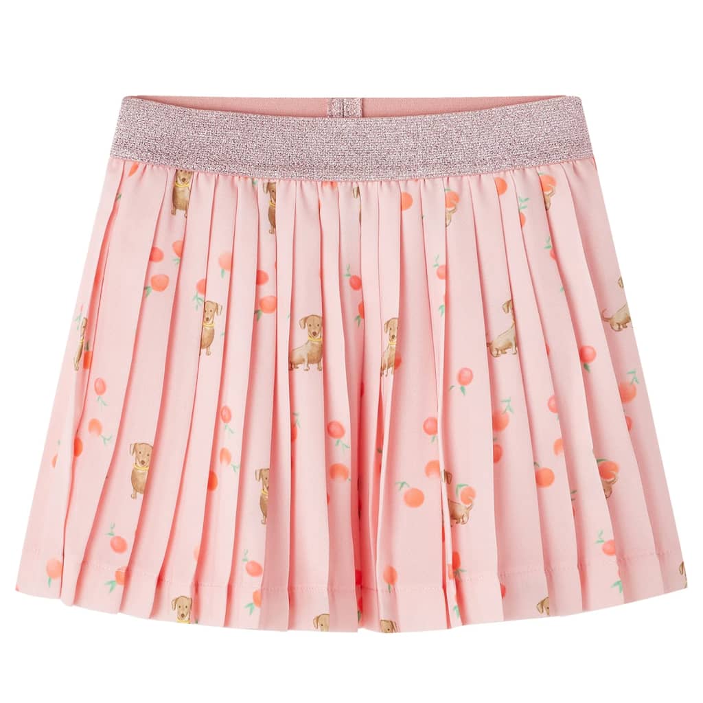 VidaXL Jupe plissée enfant 128 orange clair