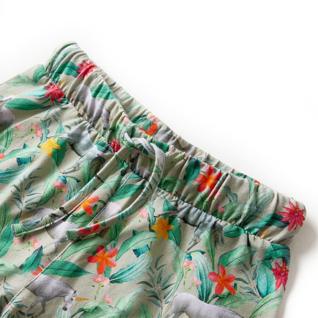 VidaXL Short enfant avec cordon de serrage 104 kaki clair