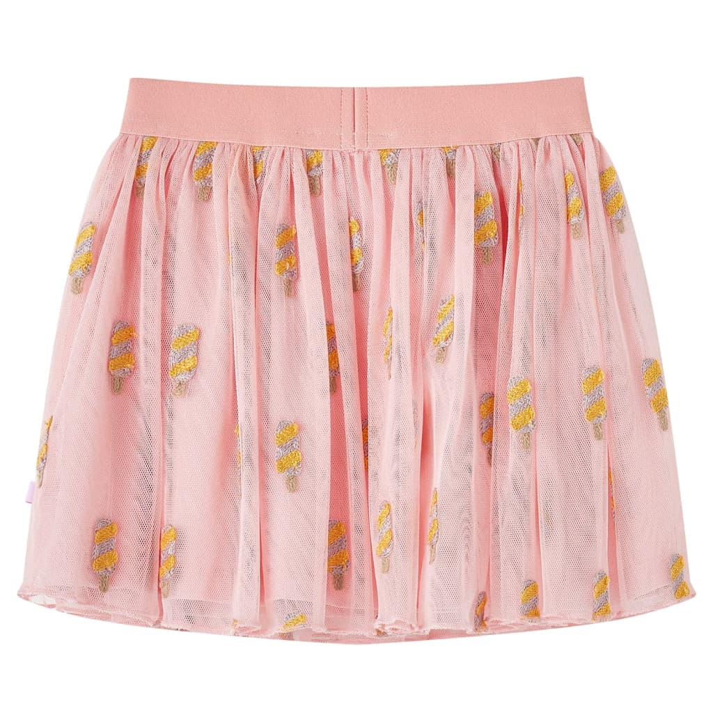 VidaXL Jupe enfant avec tulle 140 rose clair