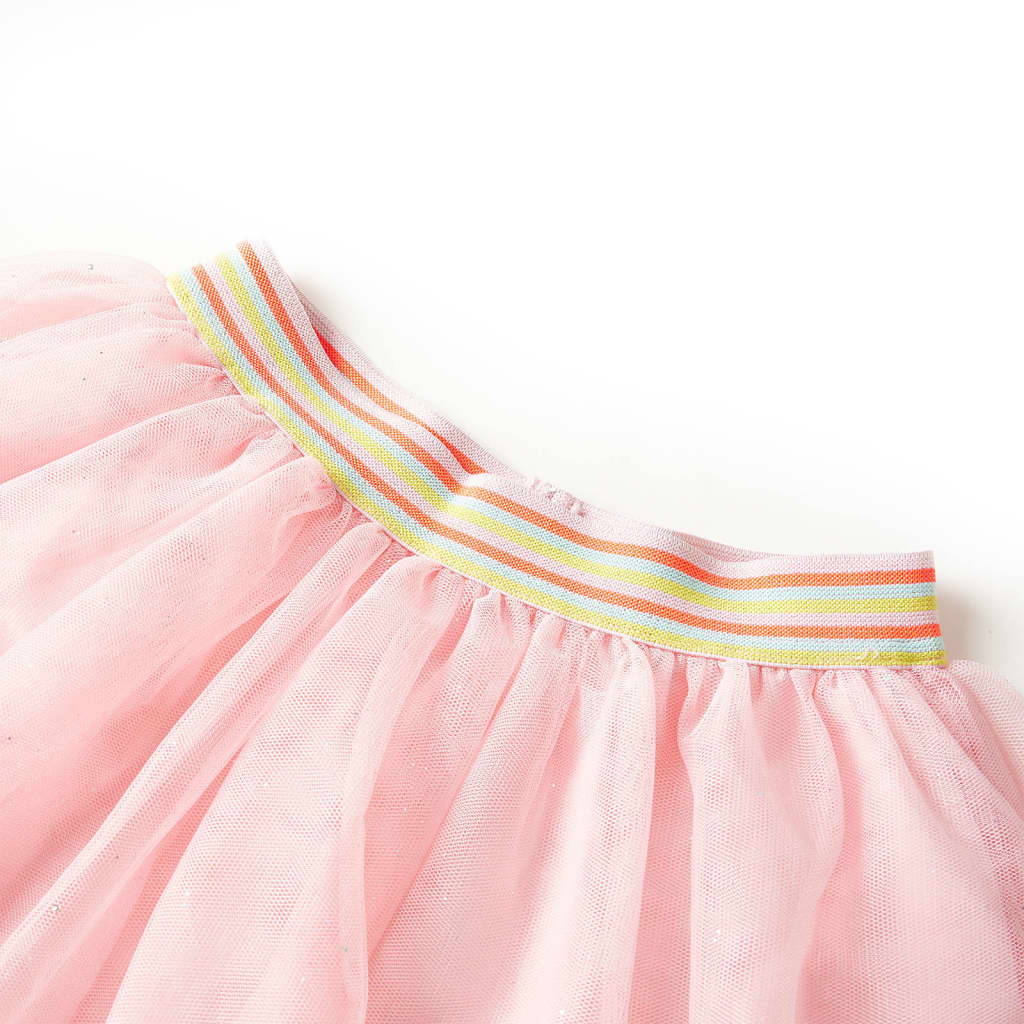 VidaXL Jupe enfant avec tulle 104 rose clair