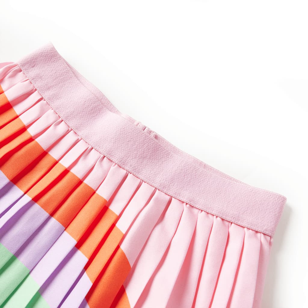 VidaXL Jupe enfant plissée 128 rose clair