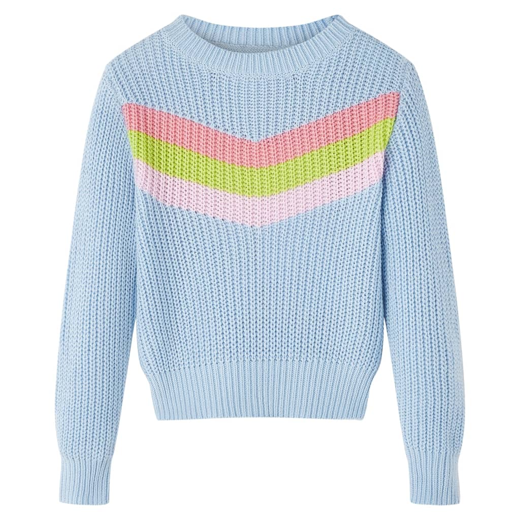 VidaXL Pull enfant tricoté 104 bleu
