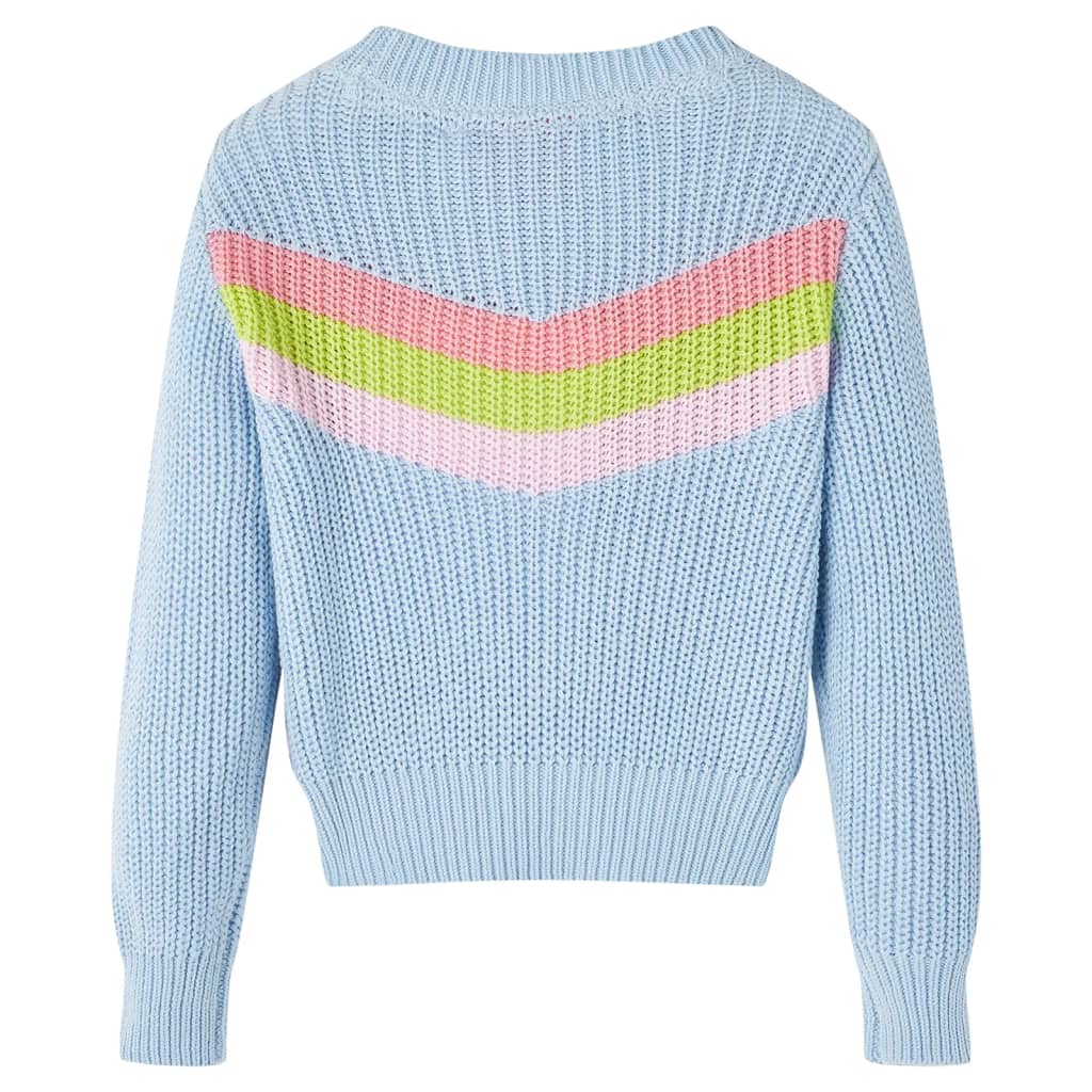 VidaXL Pull enfant tricoté 116 bleu