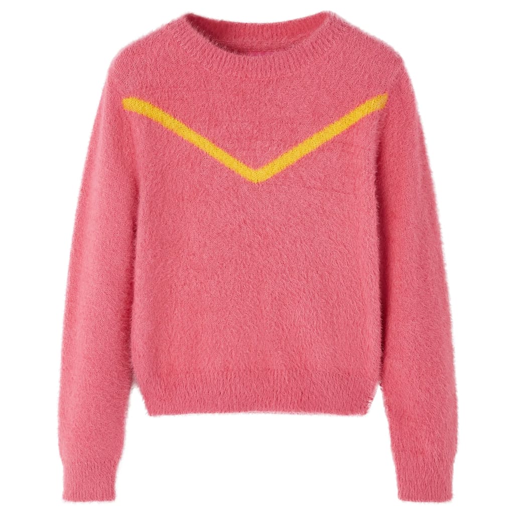 VidaXL Pull enfant tricoté 128 vieux rose