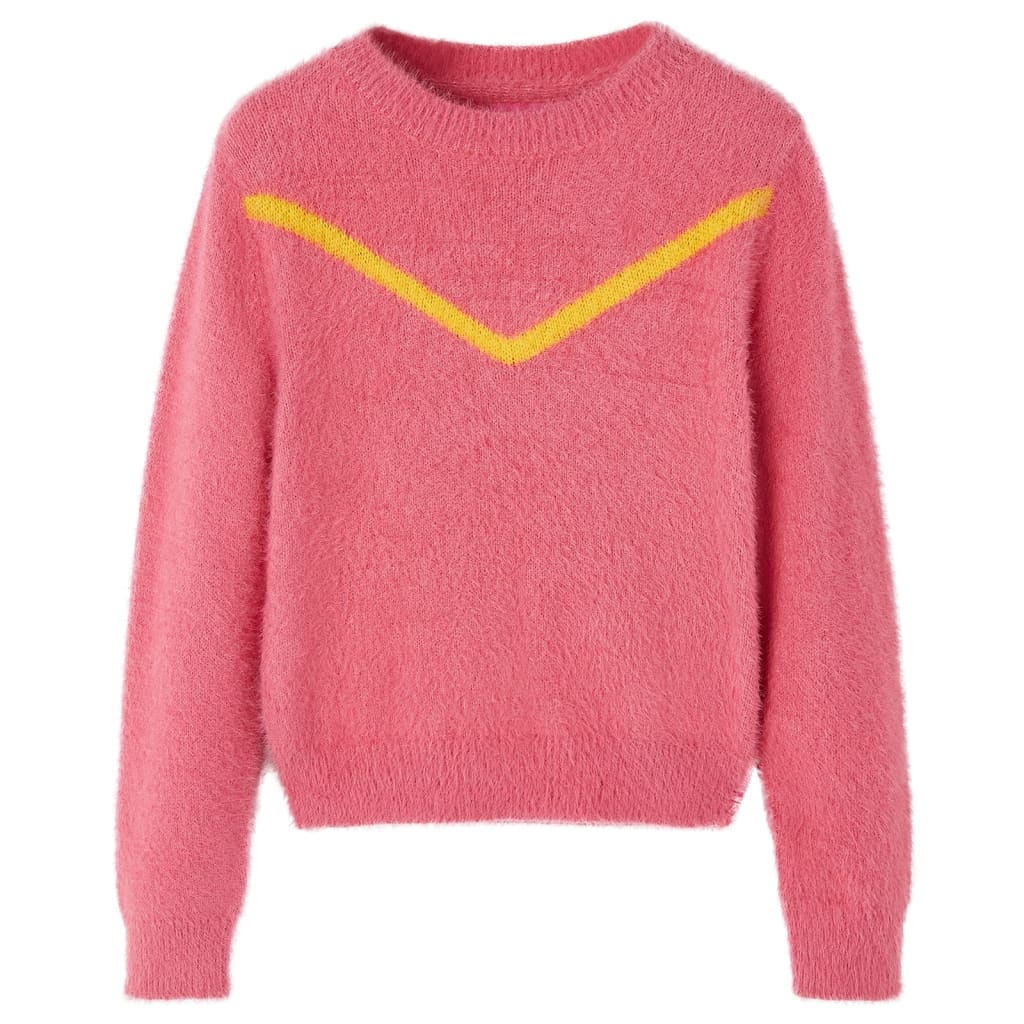 VidaXL Pull enfant tricoté 140 vieux rose