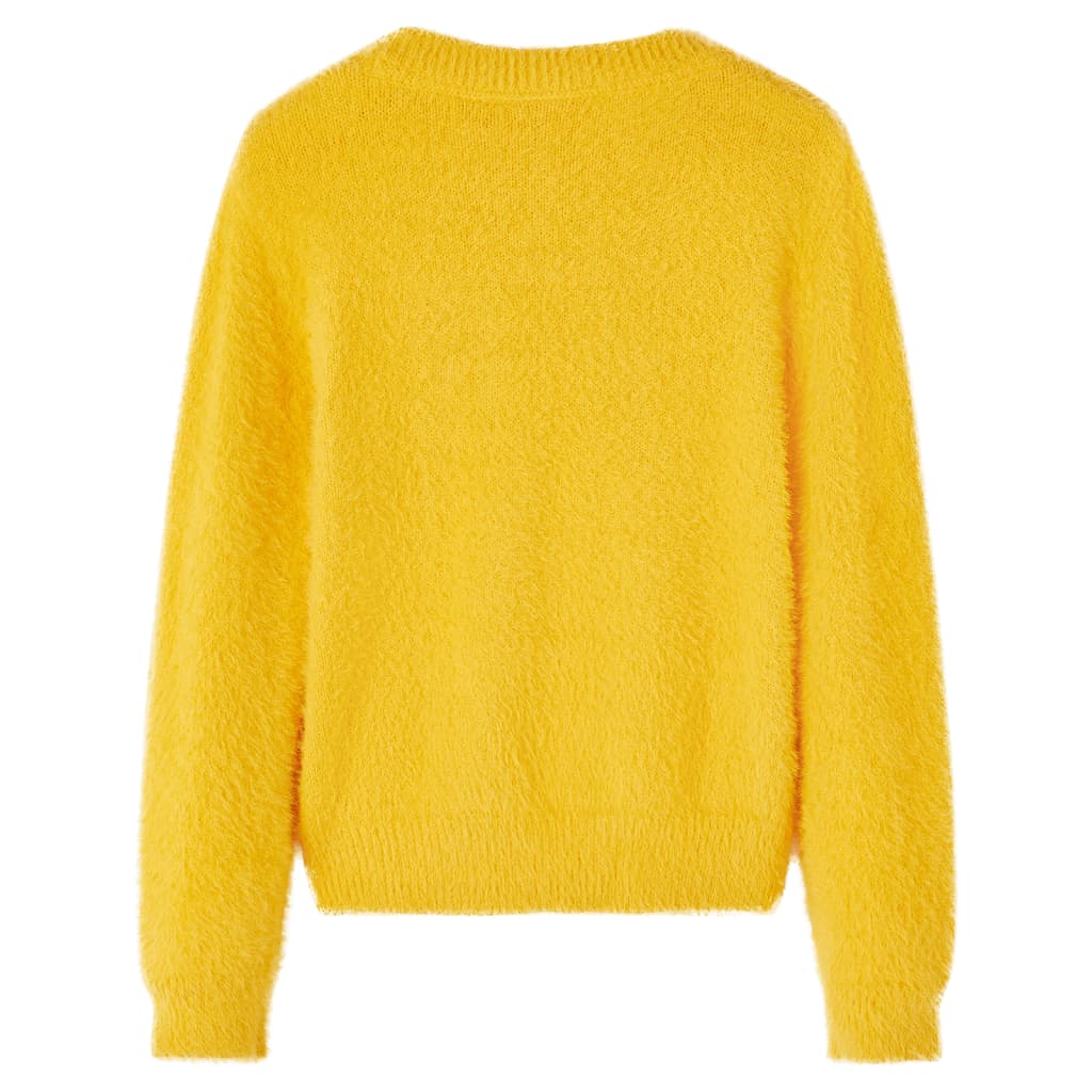 VidaXL Pull enfant tricoté 92 ocre foncé