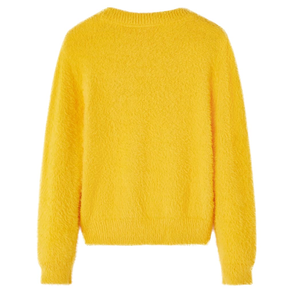 VidaXL Pull enfant tricoté 116 ocre foncé