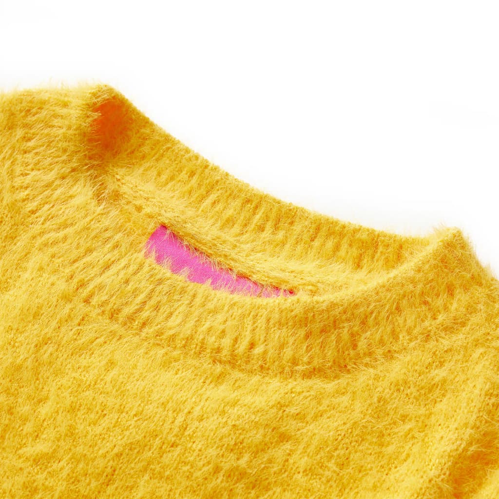 VidaXL Pull enfant tricoté 116 ocre foncé