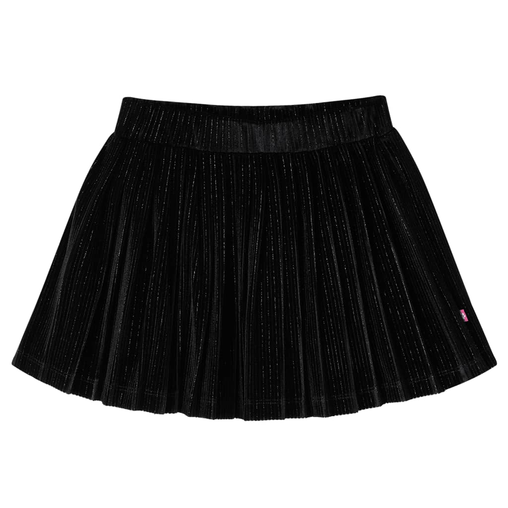 VidaXL Jupe enfant plissée 92 lurex noir